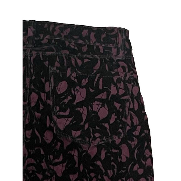 J Brand Red Black Dark Wash Festival Gothic Y2K Romantic Velour Skinny Jeans 25 - Picture 6 of 10